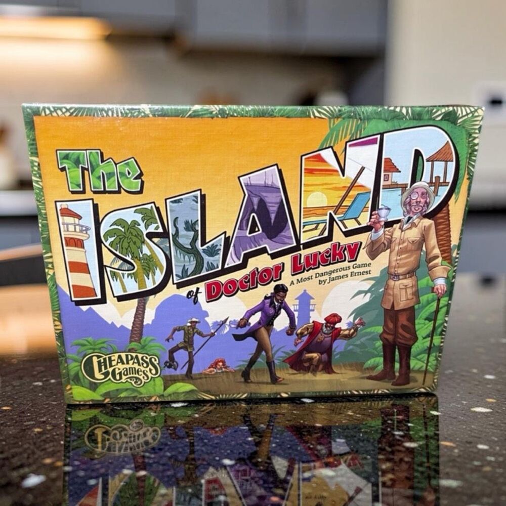 NIB The Island of Doctor Lucky Board Game Factory Sealed